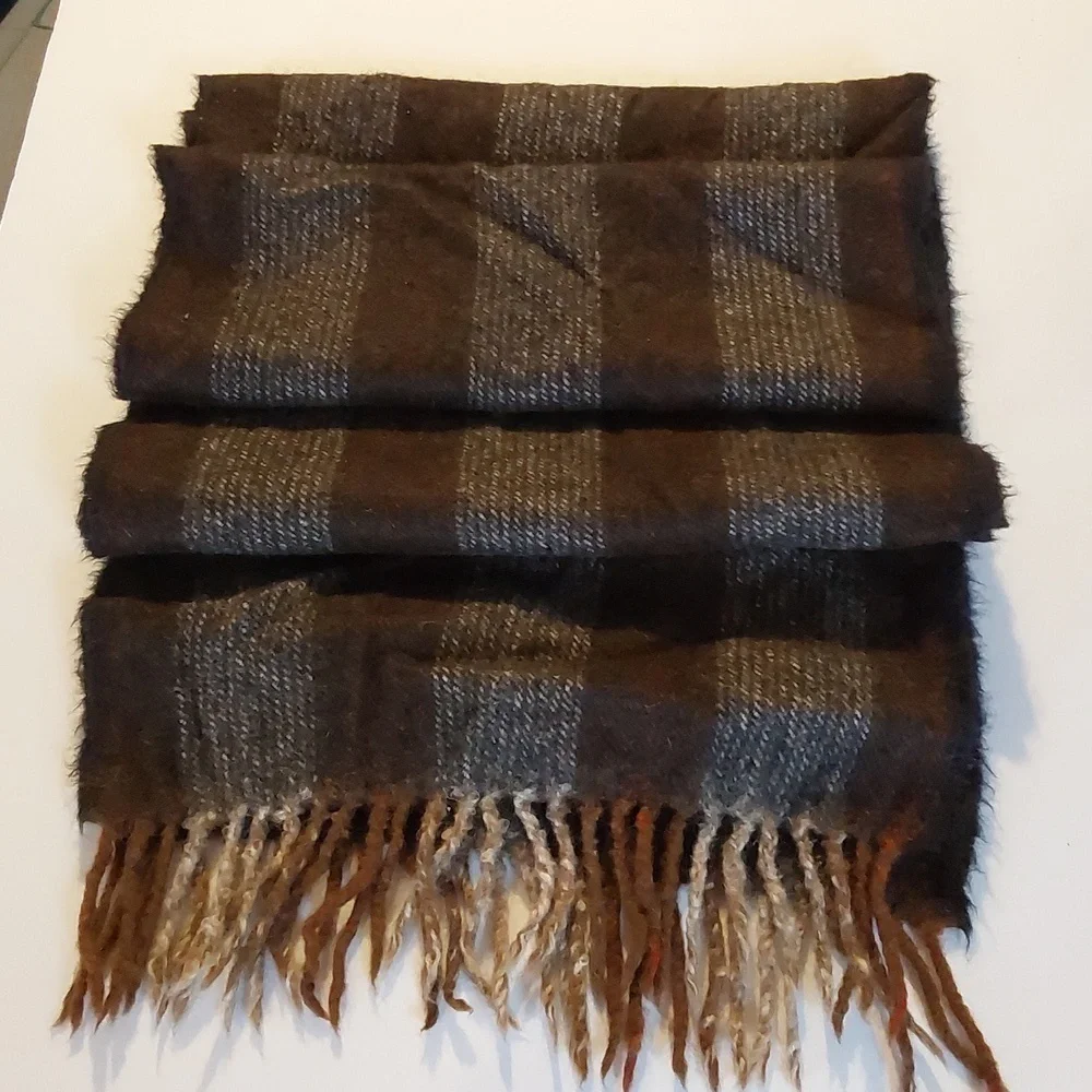 Peruvian Connection Mens Neutral Browns/ Gray 100% Baby Alpaca Super Soft!